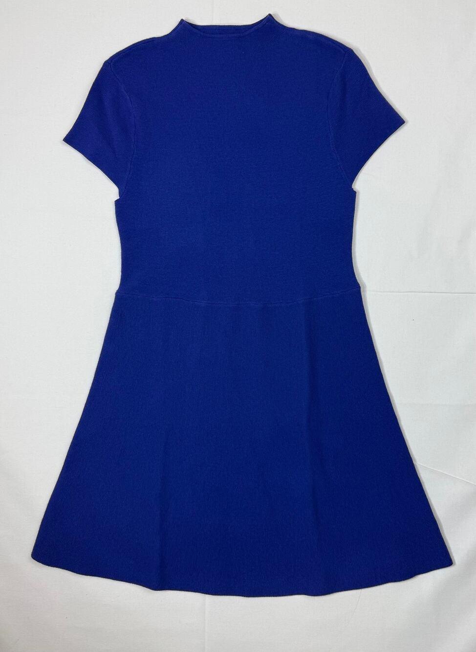 Scoop Juniors Cap Sleeve A-Line Sweater Dress Royal Blue Size L 12-14 NWT
